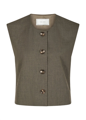 Birtha waistcoat Brown Melange Neo Noir 